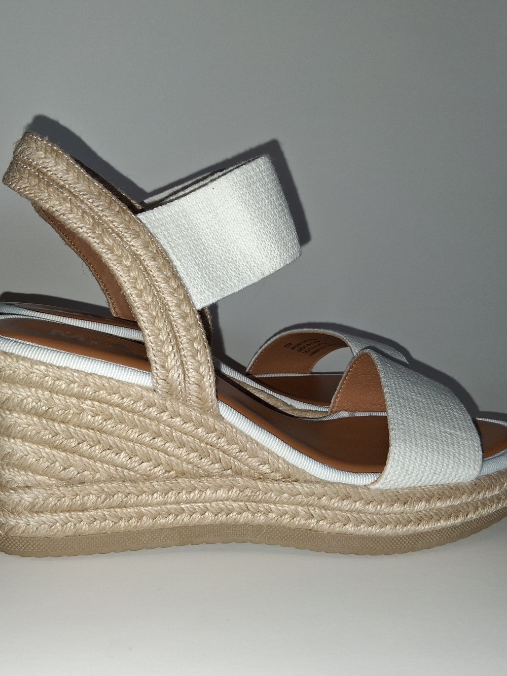 MIA Cream Canvas Espadrille Slingback Sandals - Picture 4 of 11